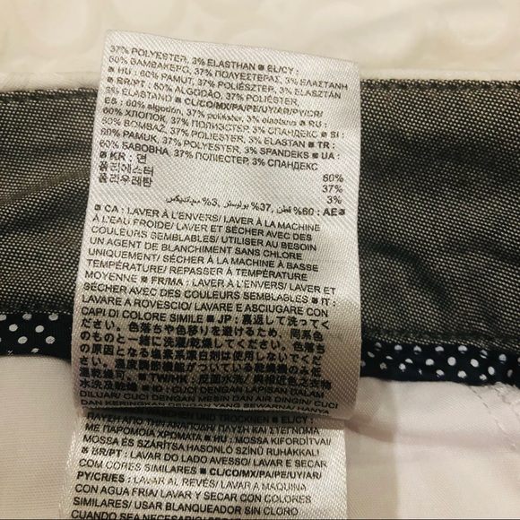 Banana Republic Hampton Fit Size 6 White Textured Circle patterned pants - Picture 6 of 9